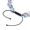 Synthetic Moonstone Round Beads Bracelets BJEW-TA00636-4
