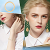 Beebeecraft 50Pcs Brass Linking Rings KK-BBC0007-47-2