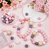 SOFPLATE Silicone Alphabet Beads for Bracelet or Necklace Making SIL-SP0001-07-4