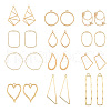 Alloy Open Back Bezel Pendants PALLOY-TA0001-72G-3