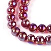 Electroplate Transparent Glass Beads Strands GLAA-T032-T8mm-AB20-3