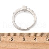 S925 Sterling Silver Adjustable Letter Rings for Women RJEW-M068-01P-T-3