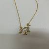 Alloy Full Crystal Rhinestone Mother and Daughter Pendant Necklaces FS-WG340FE-03-1