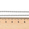 304 Stainless Steel Rope Chain Necklaces NJEW-Z084-02P-02-5