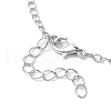 Valentine's Day Alloy and 201 Stainless Steel Word Love Pendants Necklace NJEW-JN04693-5