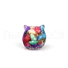 Resin Carved Owl Figurines DJEW-PW0012-029B-1