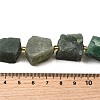 Raw Rough Natural Green Aventurine Beads Strands G-Z087-B05-5