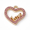 Alloy Rhinestone Pendants PALLOY-P287-02LG-03-1