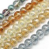 Electroplate Glass Beads Strands EGLA-J001-8mm-M-1