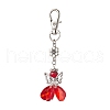 Angel Glass Pendant Decorations HJEW-MZ00261-01-2