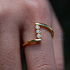925 Sterling Sliver Pave Cubic Zirconia Geometric Finger Rings WL4318-4-4