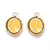 Fruit Alloy Enamel Pendants ENAM-T022-32H-1