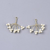 Glass Seed Beads Wire Wrapped Pendants FIND-S321-06J-2