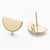 Brass Stud Earring Findings X-KK-T056-12G-NF-1