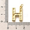 Brass Micro Pave Clear Cubic Zirconia Pendants KK-G521-01G-H-3
