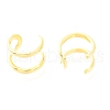925 Sterling Silver Cuff Earrings EJEW-H124-11G-2