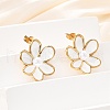 304 Stainless Steel Earrings EJEW-D319-05G-3