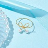 Shell Pearl Finger Ring RJEW-TA00124-2
