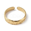 Ion Plating(IP) 304 Stainless Steel Crescent Moon Open Cuff Ring for Women RJEW-C046-01G-2