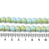 Baking Paint Glass Bead Strands GLAA-H031-01B-08-5