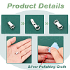 SUPERFINDINGS S925 Sterling Silver Watch Band Clasp STER-FH0001-08A-P-4