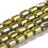 Electroplate Glass Beads Strands EGLA-D031-01G-1