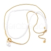 304 Stainless Steel Double Layered Necklaces NJEW-R026-28G-4