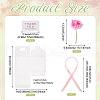 Clear PVC Candy Gift Packaging Boxes with Ribbon & Artificial Flower CON-TAC0001-20A-3