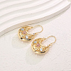 Brass Basket Hoop Earrings GY2067-1-2