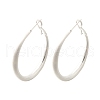 Brass Hoop Earrings for Women EJEW-A121-18B-S-2