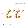 304 Stainless Steel Ring Stud Earrings FP4530-1-5