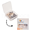 Alloy D-Ring Shackles Clasps PALLOY-PH0005-86-8