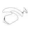 304 Stainless Steel V Shaped Pendant Necklaces for Women NJEW-Z086-01P-2