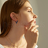 FIBLOOM 12Pcs 6 Style Stainless Steel Hoop Earrings for Women EJEW-FI0002-08-7