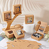 Square Foldable Creative Kraft Paper Box CON-WH0089-20B-5