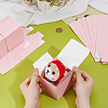 Square Kraft Paper Necklace Earring Storage Gift Boxes CON-WH0095-90A-01-3