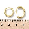 Brass Micro Pave Clear Cubic Zirconia Hoop Earrings EJEW-D311-108G-5