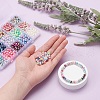 900Pcs 15 Style Rainbow ABS Plastic Imitation Pearl Beads OACR-YW0001-13-8