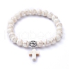 Stretch Charm Bracelets BJEW-JB05234-04-1