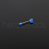 Dice 316L Surgical Stainless Steel with Acrylic Tongue Rings FS-WGEA7F0-03-1