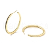 Cubic Zirconia C-shape Stud Earrings EJEW-I266-11G-05-2