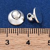 Brass Bead Cap Pendant Bails KK-Z089-20S-3
