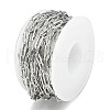 Tarnish Resistant 304 Stainless Steel Paperclip Chains CHS-F010-01F-P-5