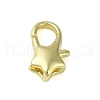 Brass Lobster Claw Clasps KK-B089-22A-G-1