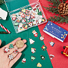 SUNNYCLUE 60pcs 15 styles Christmas Theme Alloy Enamel Pendants ENAM-SC0005-56-3