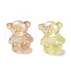 UV Plating Luminous Rainbow Iridescent Acrylic Beads LACR-R001-01A-4