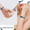 Adjustable Braided Nylon Cord Macrame Pouch Bracelet Making AJEW-SW00013-05-6