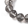 Transparent Electroplate Glass Beads Strands EGLA-N002-34D-F02-3