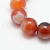 Natural Striped Agate/Banded Agate Stretchy Bracelets BJEW-G428-6mm-06-3