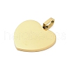 304 Stainless Steel Stamping Blank Tag Pendants STAS-Z126-02G-02-2